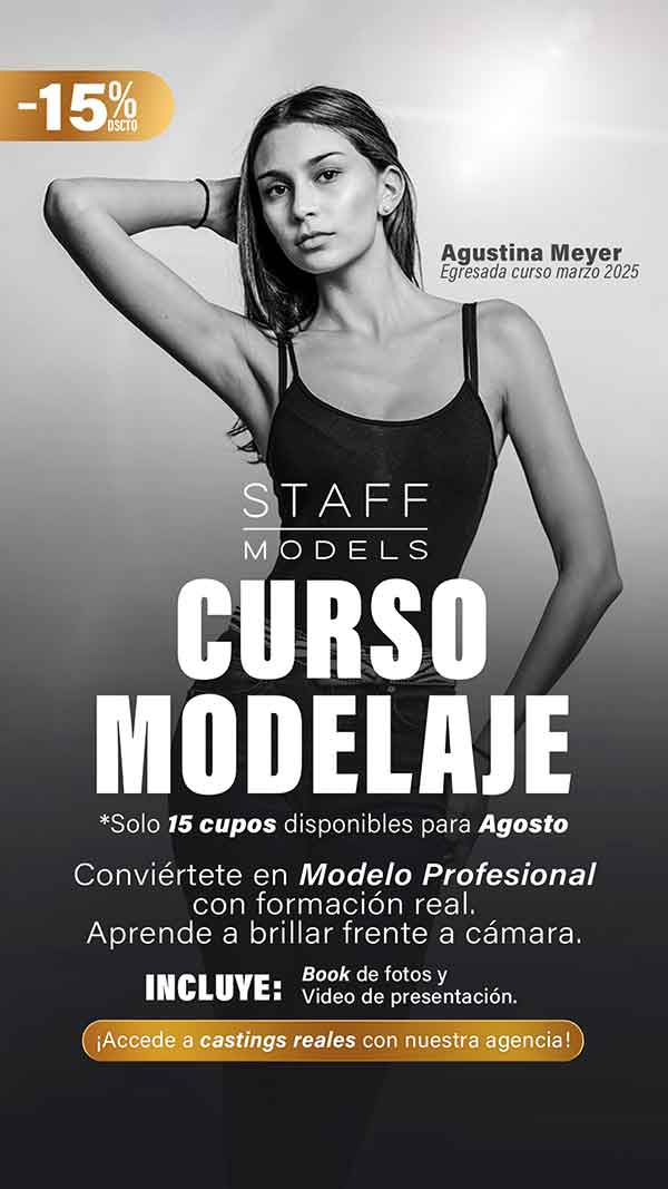 Curso de modelaje Agosto 2025